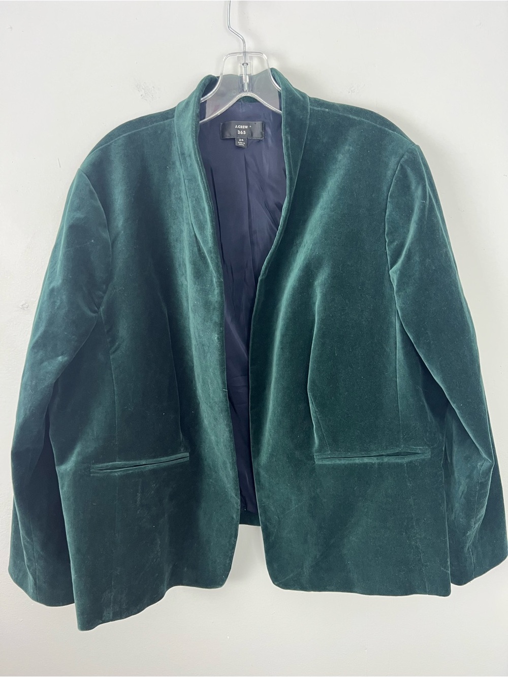 J. Crew 365 Velvet Going Out Blazer